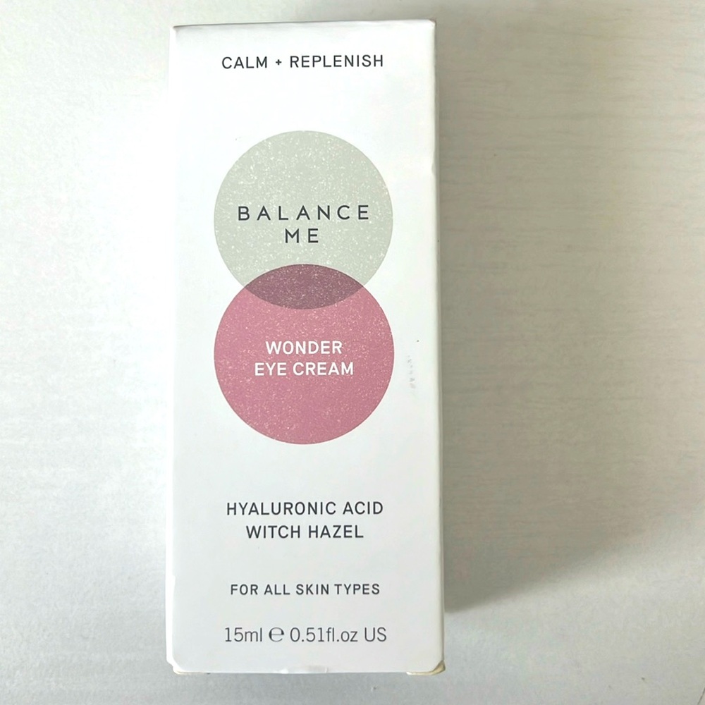 Balance Me Brand Wonder Eye Cream with Hyaluronic Acid and Witch Hazel